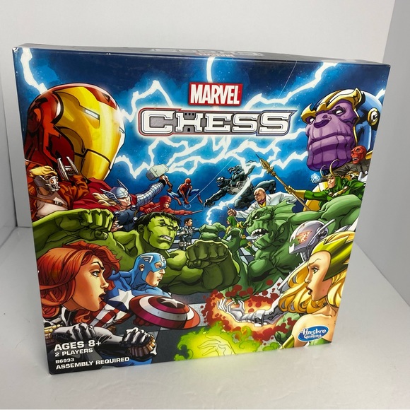 Marvel Chess Set Board Game 2015 Heroes Vs Villains Thanos Ironman Avengers-NIB‎ - Picture 1 of 13